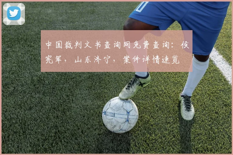 中国裁判文书查询网免费查询：侯宪军，山东济宁，案件详情速览